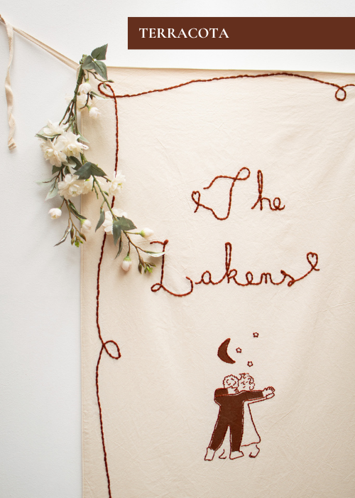 Custom Embroidered Wedding Banner