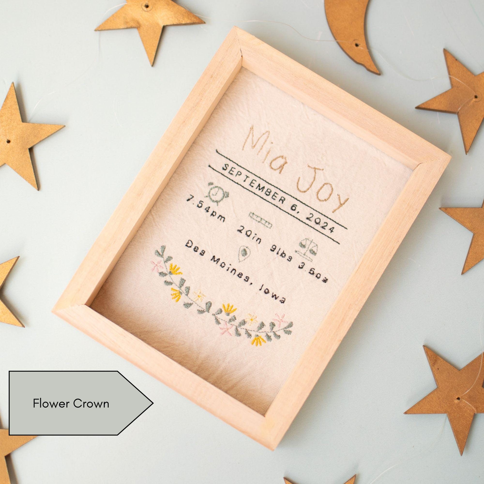 Personalized Newborn Announcement Sign