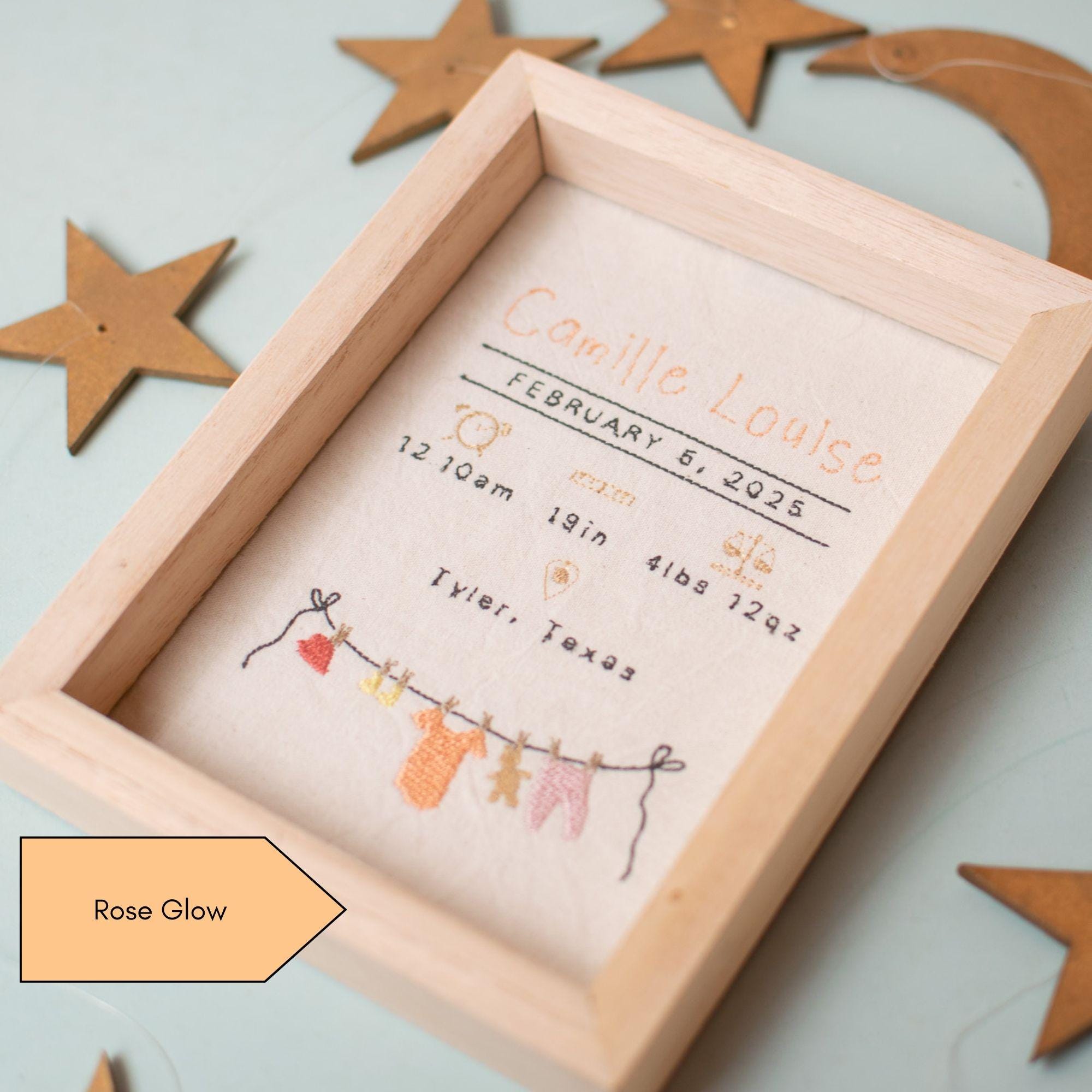 Personalized Newborn Announcement Sign