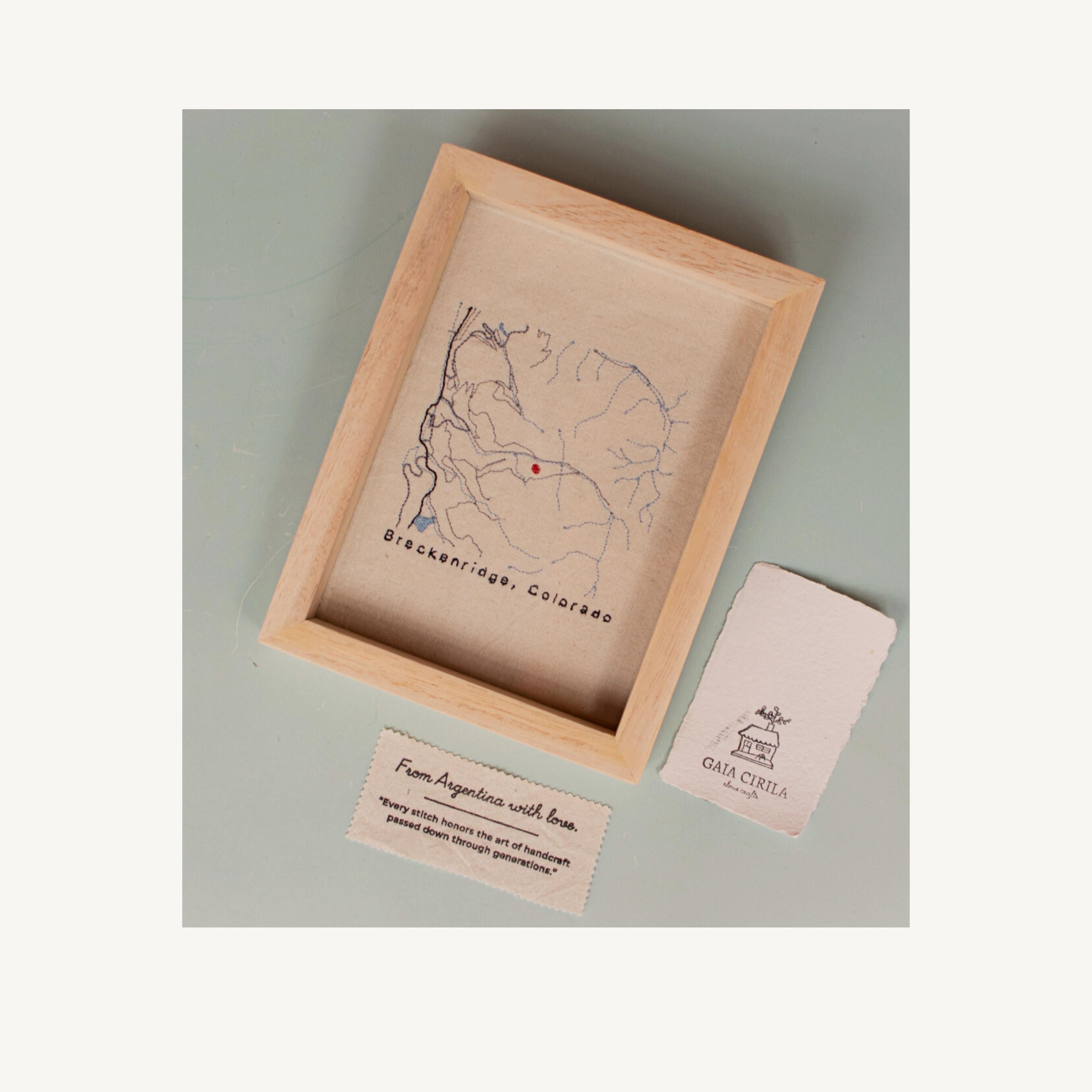 Embroidered City Map